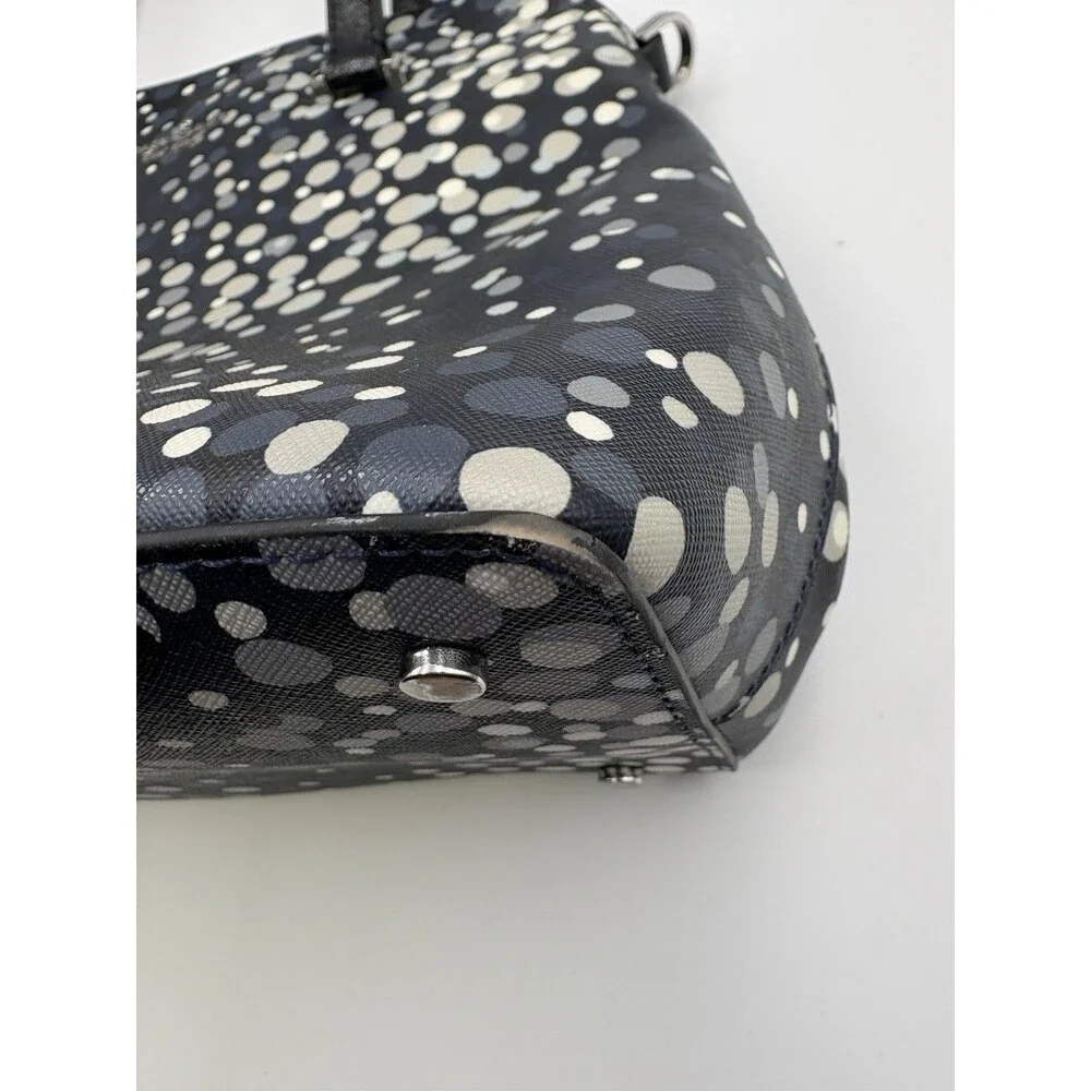 KATE SPADE MAISE SAIREE DOT DOMED LEATHER SATCHEL PURSE BAG